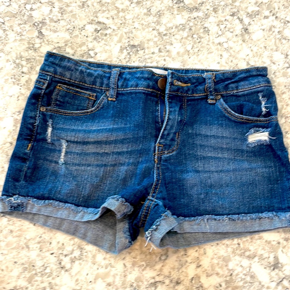 RSQ Shortie Shorts -Denim size 14 kids